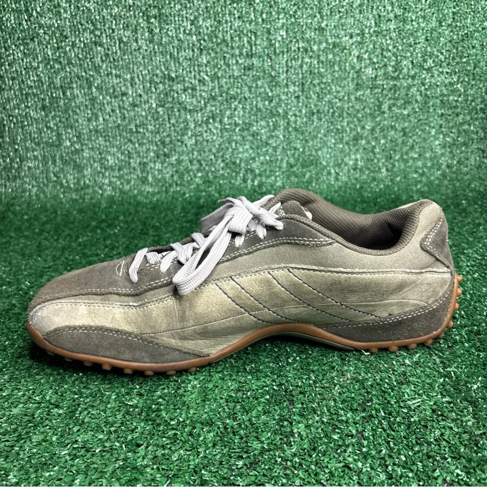 Skechers Citywalk Sneaker Mens Size 10.5 Olive Green Leather Casual Shoes‎
